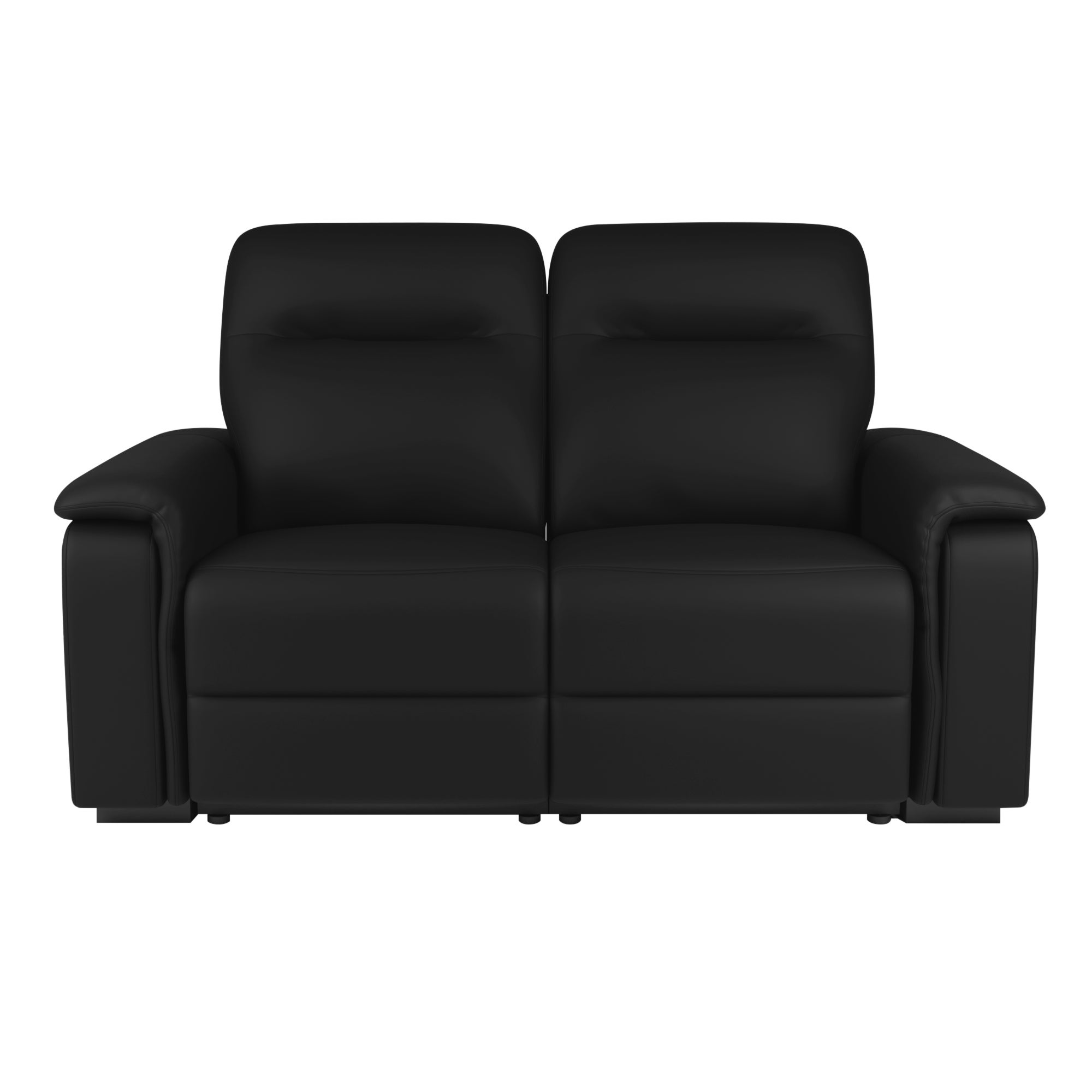 Bianca Electric Reclining 2 Seater Sofa Black