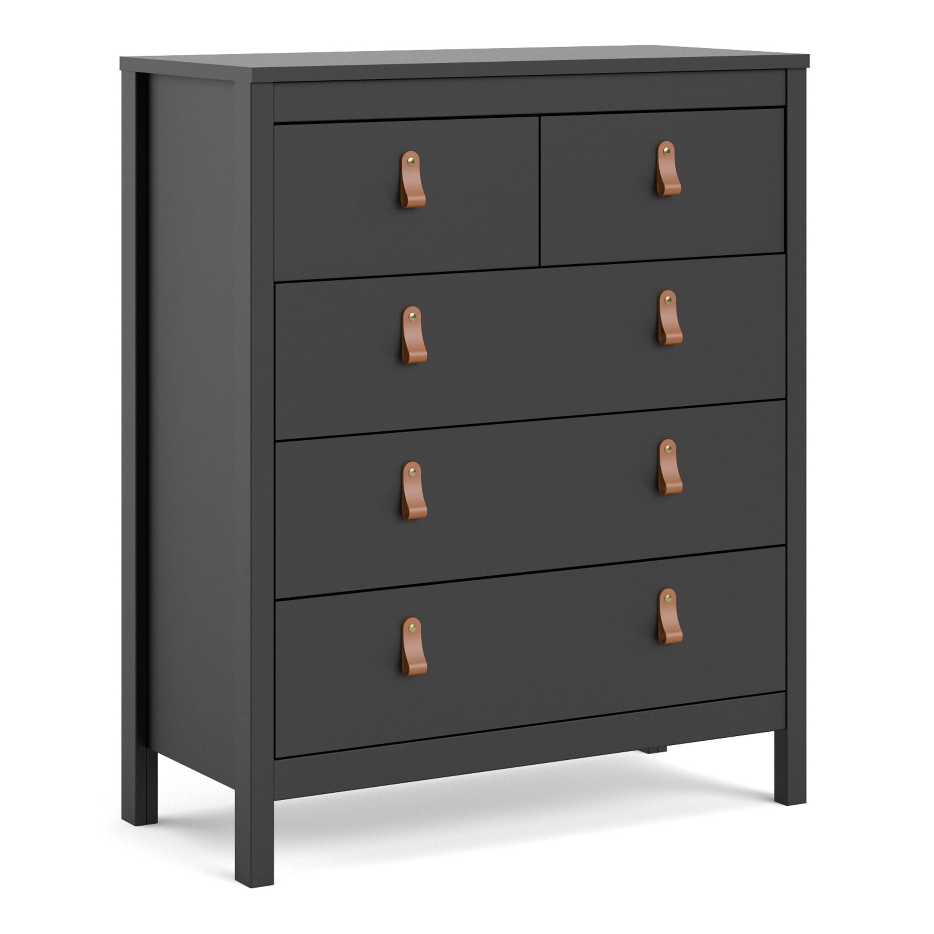 Furniture To Go Barcelona Chest 3+2 Drawers in Black