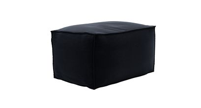 Isaac Small Rectangular Footstool in Pitch Smart Cotton - sofa.com