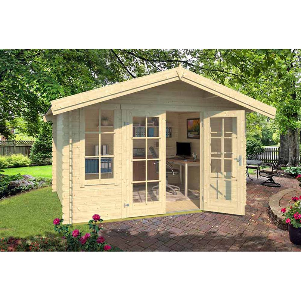 Lasita Maja Ltd Robin 280-Log Cabin, Garden Room, Home Office - L381.3xW358xH245.1 cm in Natural