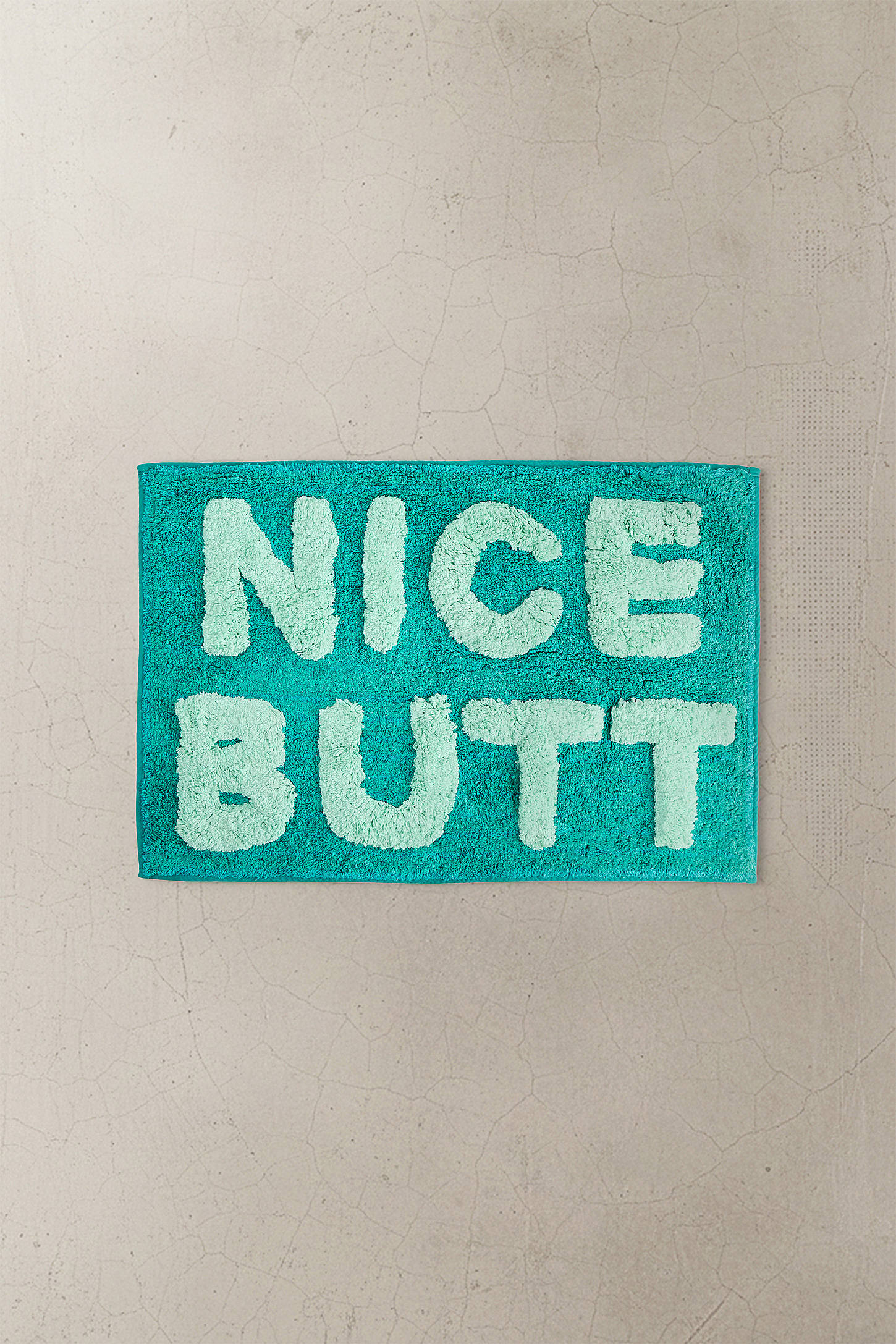 Green Nice Butt Bath Mat - Green