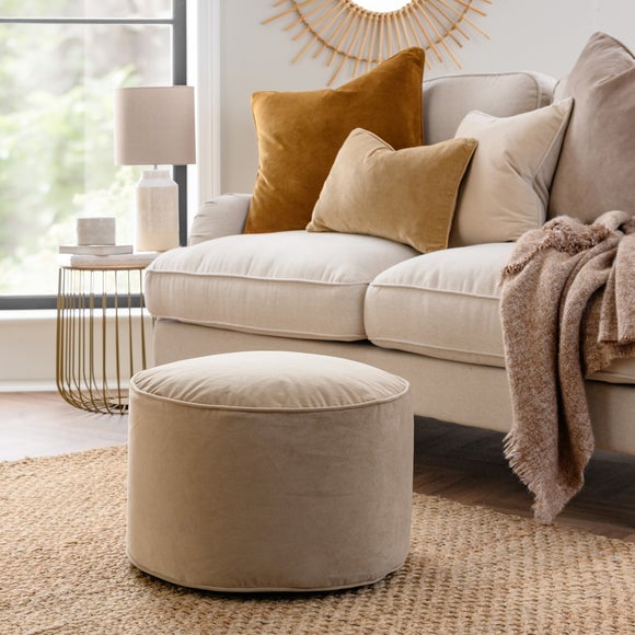 Eliza Velvet Pouffe