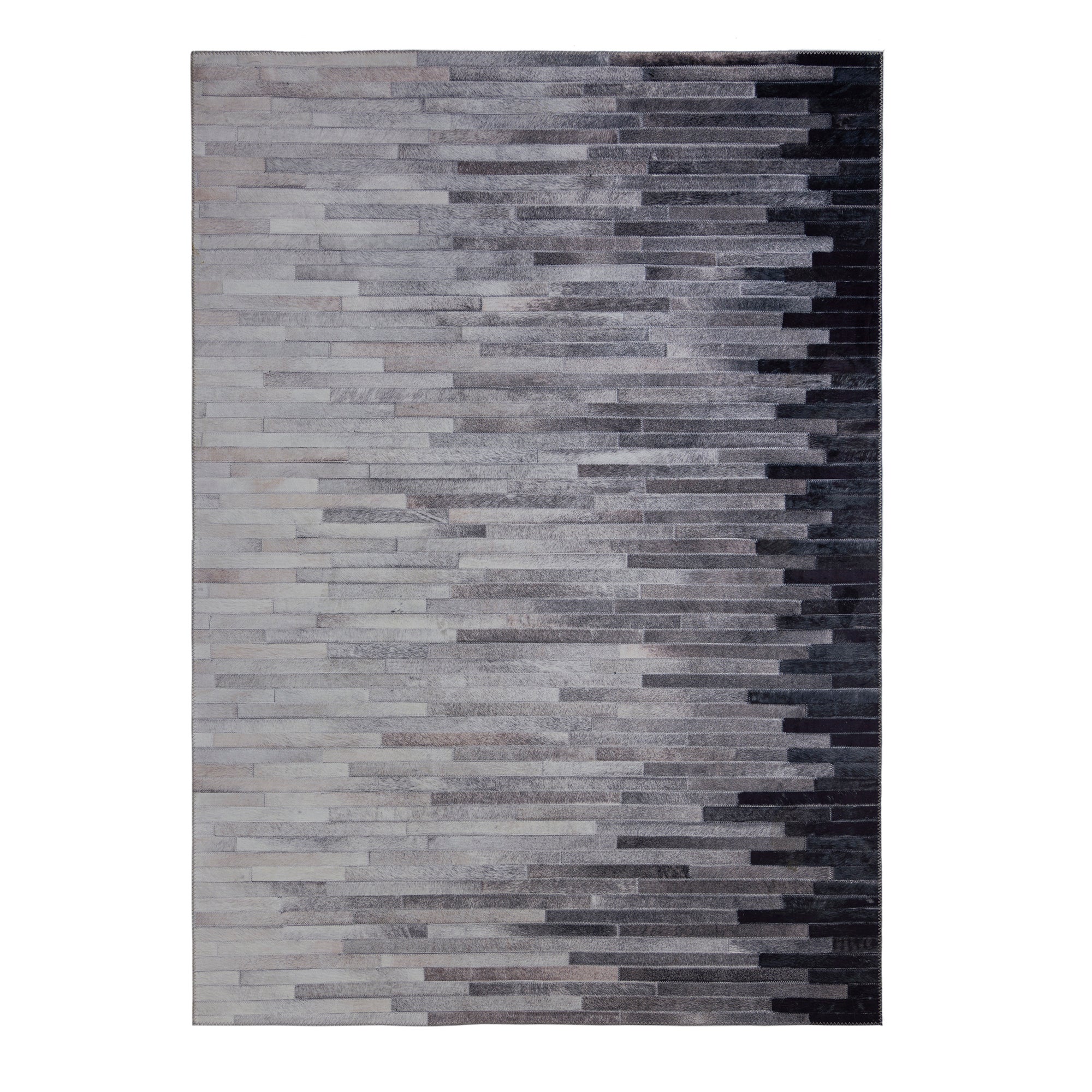 Porter Faux Hide Rug Grey and Blue