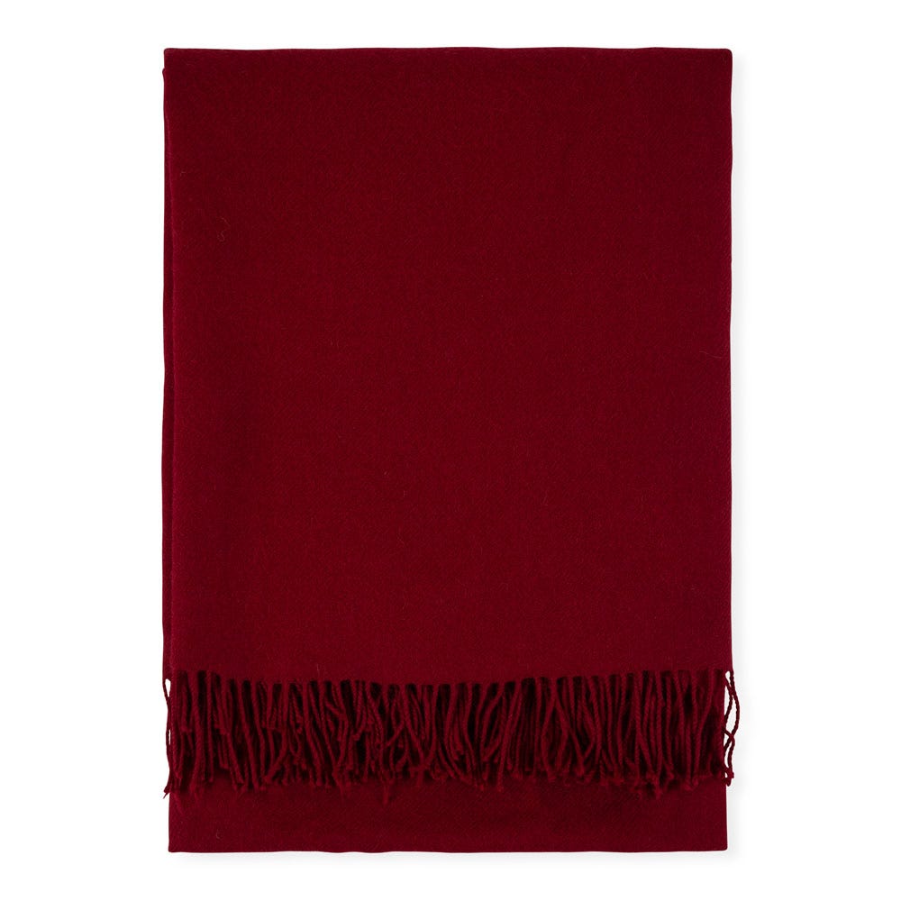 Heal's Pure Alpaca Throw Burgundy 3
