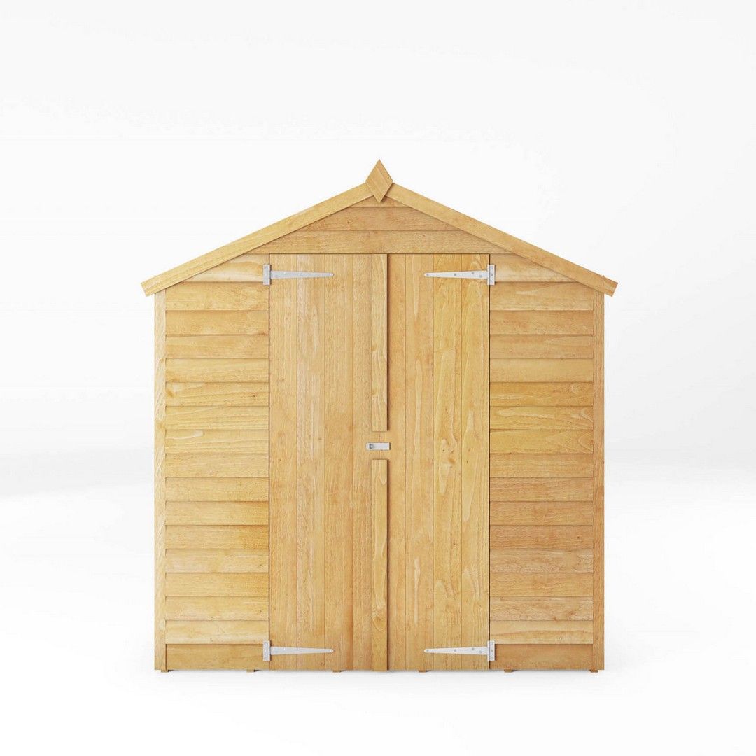 Mercia 10 x 6 Feet Overlap Apex Shed - L297 x W190.4 x H198.7 cm - Brown 3