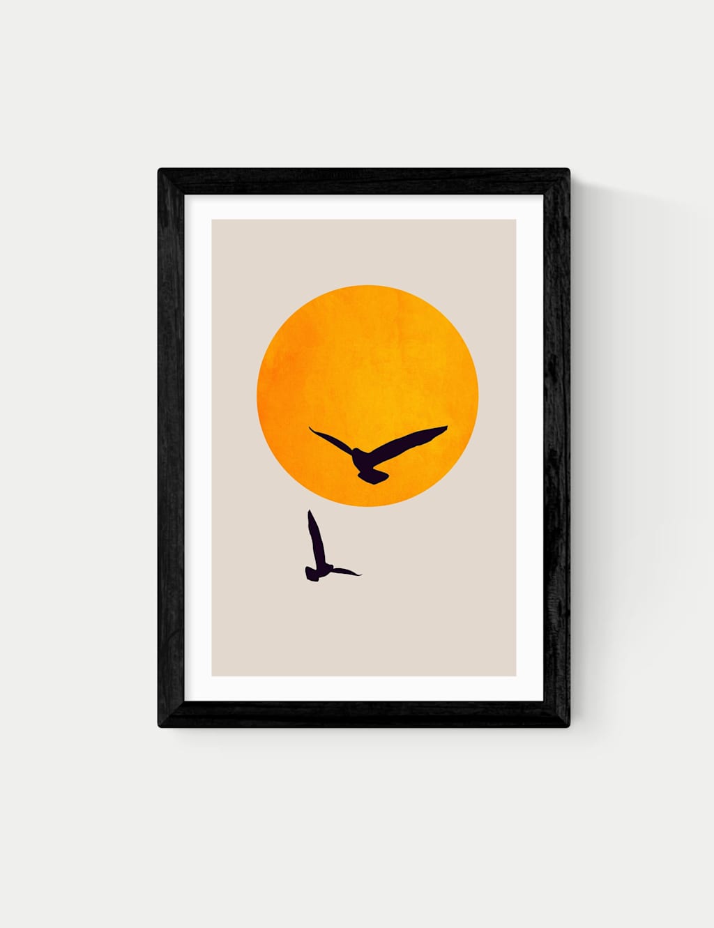 East End Prints Birds In The Sky Framed Art Black