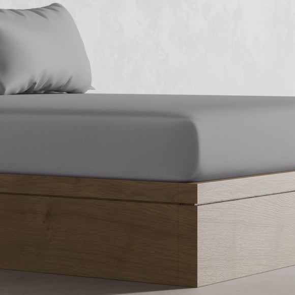 Panda Bamboo Quiet Grey Fitted Sheet