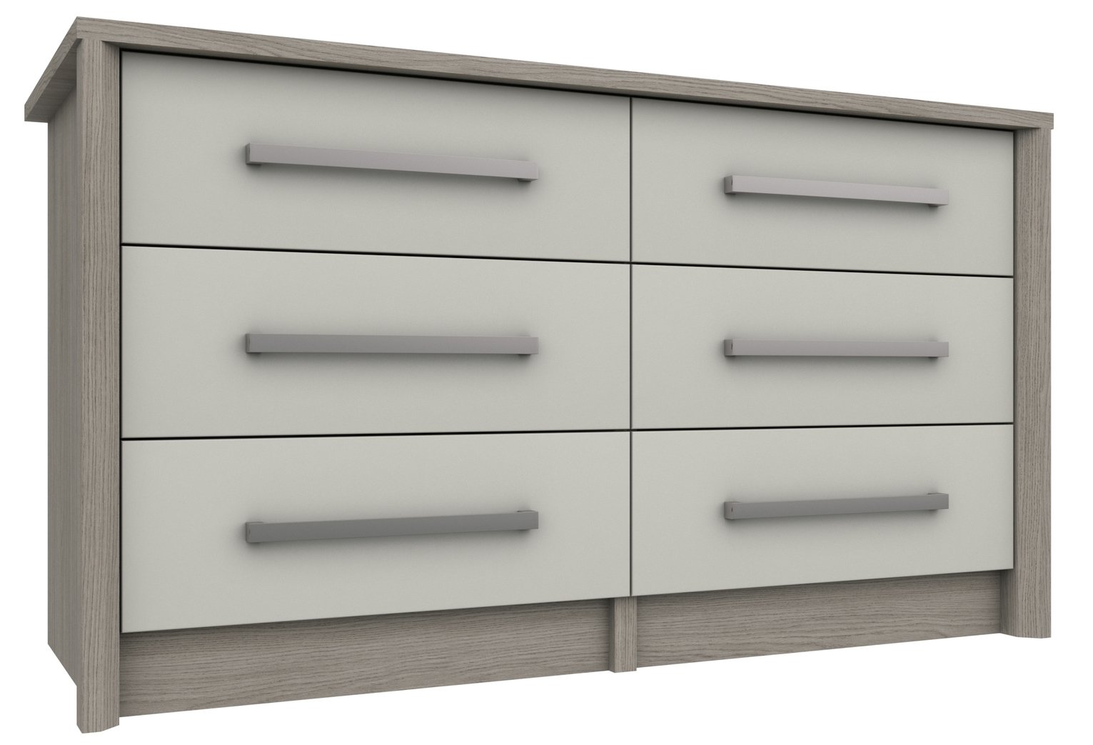 Grasmere 3 + 3 Drawer Chest - White