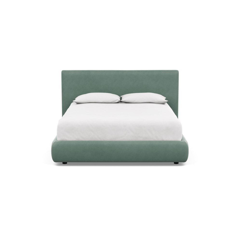 Heal's Alba Bed Double Marylebone Velvet Mint