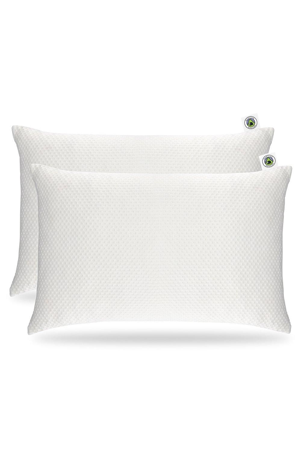 Martian Made Martian Dreams Bamboo Pillow Protectors 2 Pack - Standard Size (50x75cm) in White