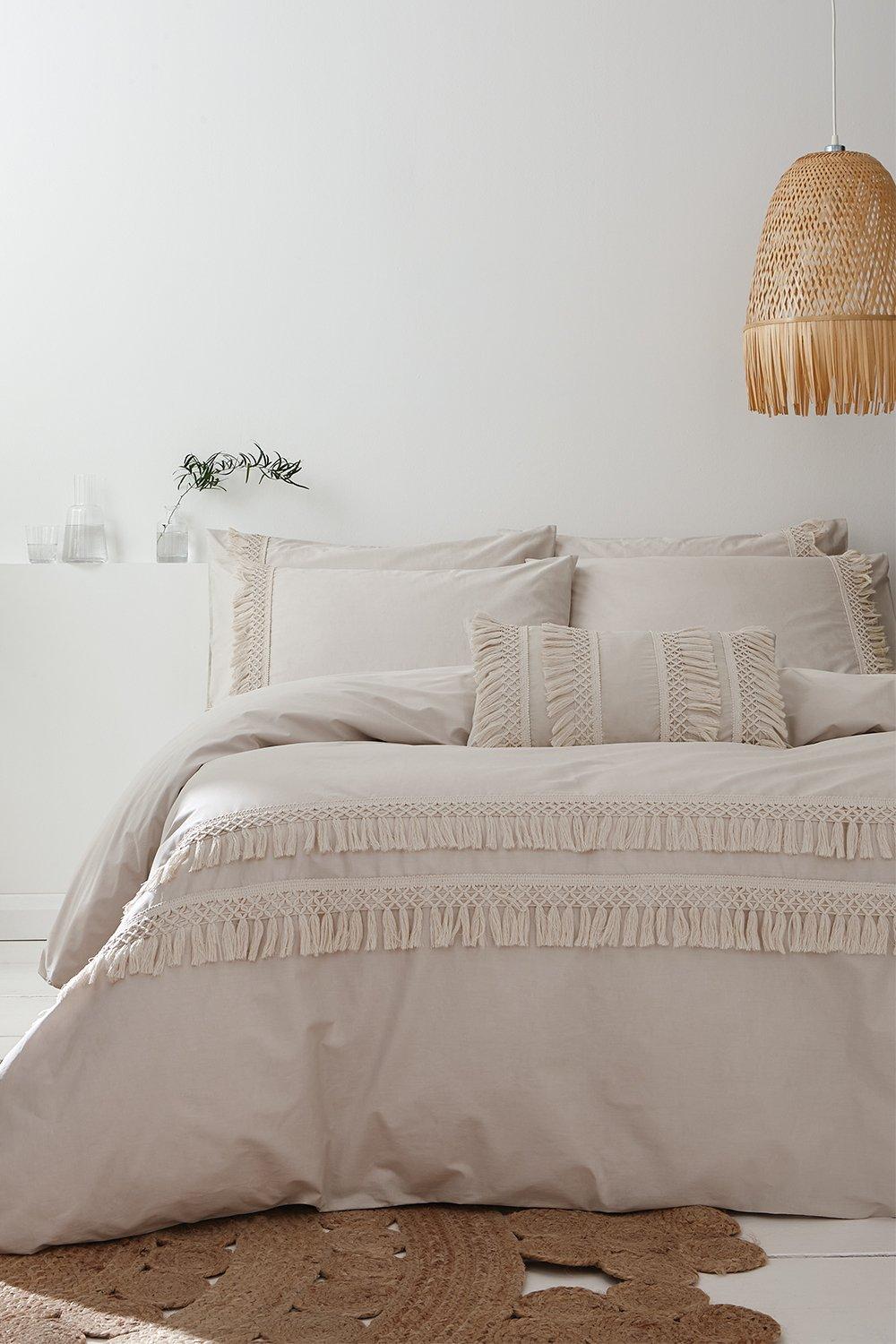 Izmir Cotton Tassel Double Duvet Set