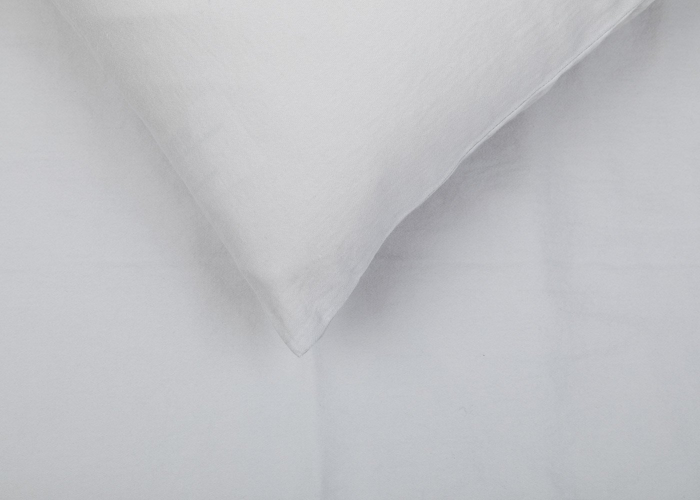 Heal's Organic Cotton Washed Sateen Grey Duvet Cover Double