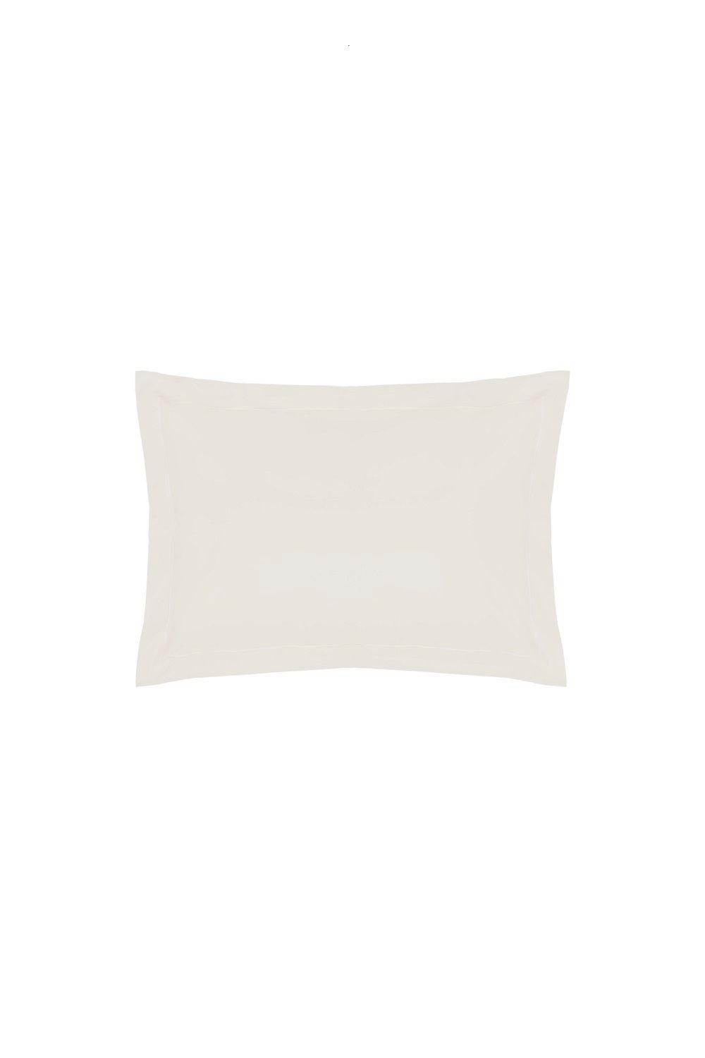 Belledorm Easy Care 200 Thread Count Cotton Polyester Percale Oxford Pillowcase in Ivory