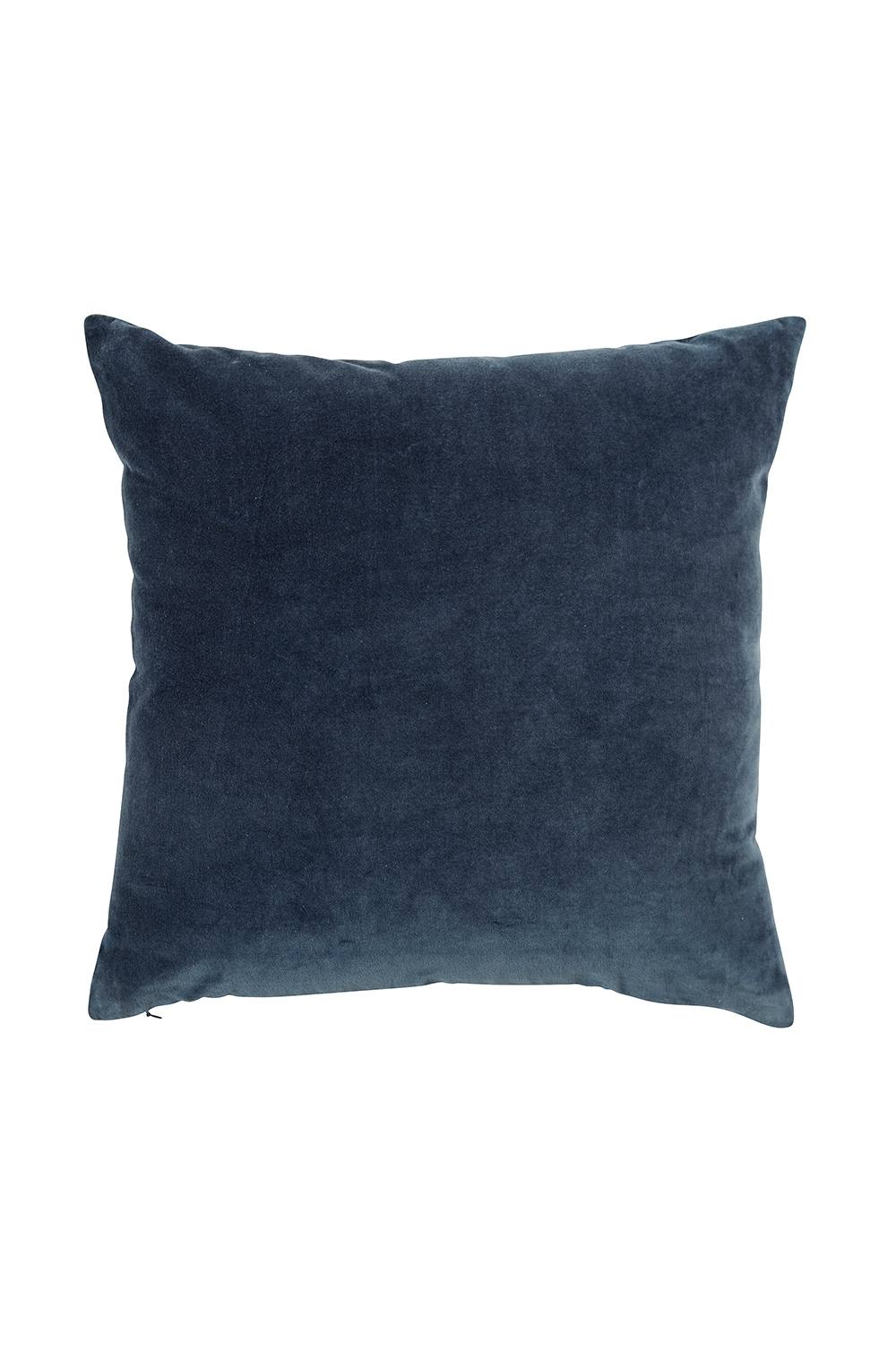 CHRISTY Luxury Filled Velvet 'Jaipur' Square Cushions in Dark Navy
