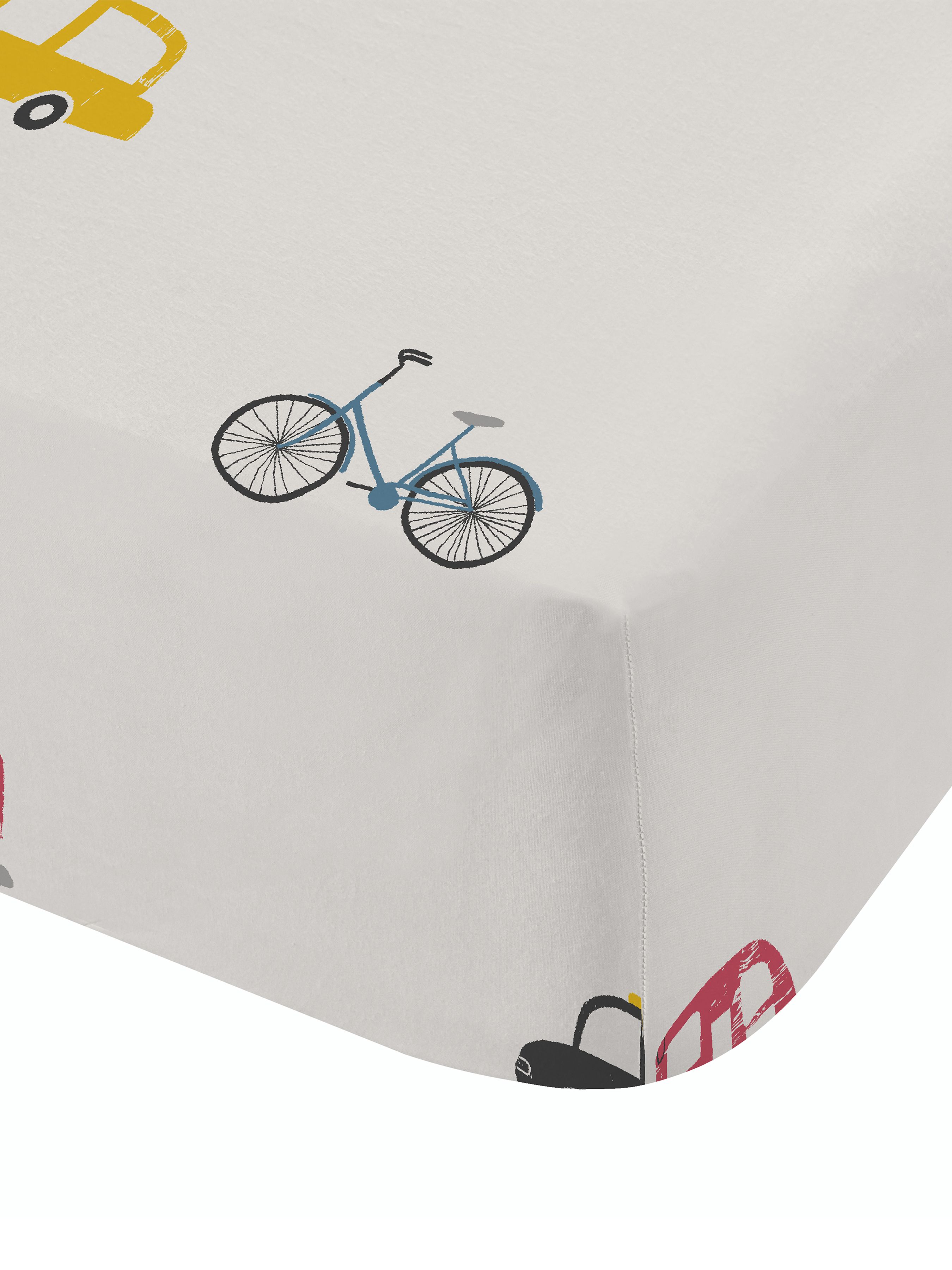 Bianca 'Transport' Cotton Fitted Sheet in White 2