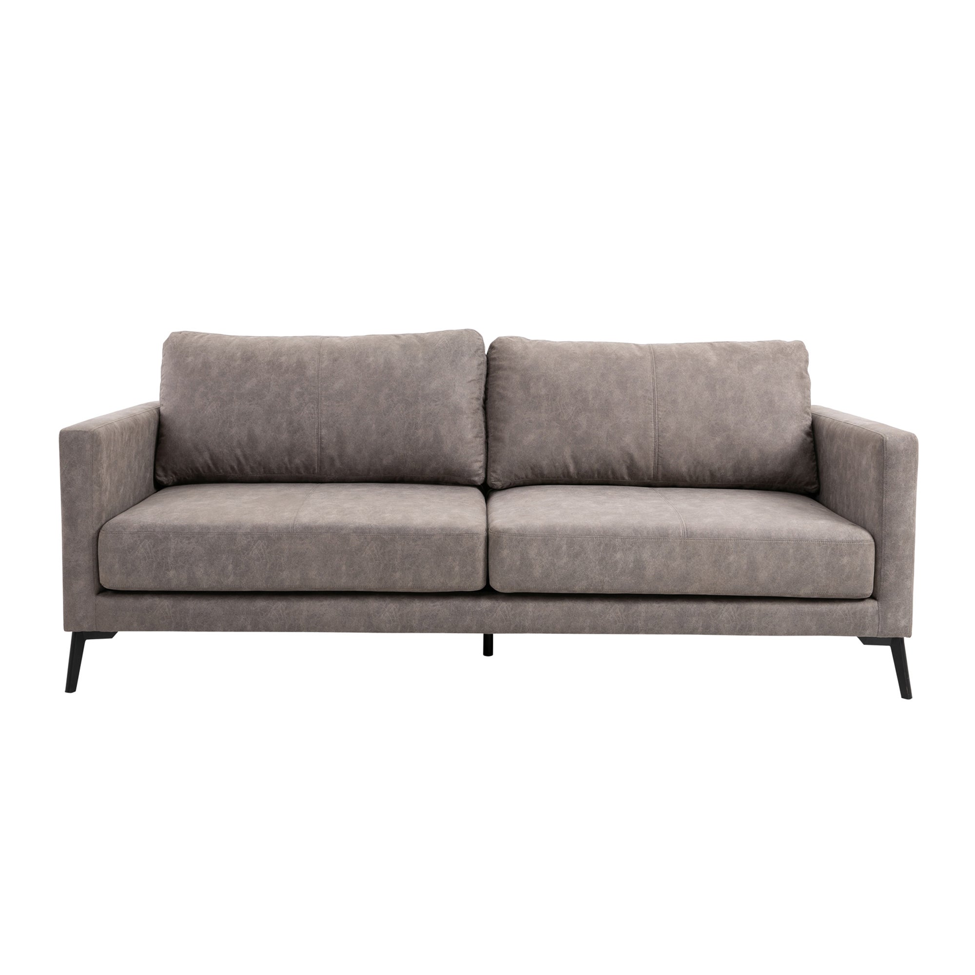 Frey PU Leather 3 Seater Sofa - Grey Grey