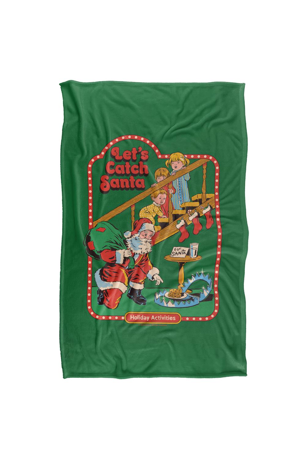 Steven Rhodes Let'S Catch Santa Silky Touch Super Soft Throw Blanket