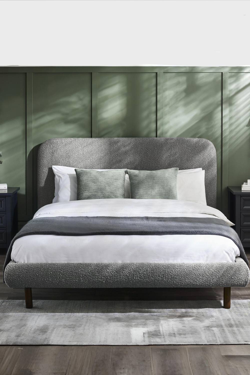 Julian Bowen Hannah Upholstered Bed in Grey