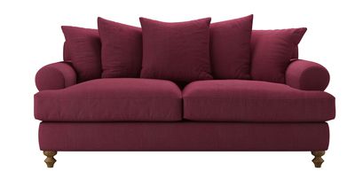 Teddy 2.5 Seat Sofabed in Boysenberry Brushed Linen Cotton - sofa.com