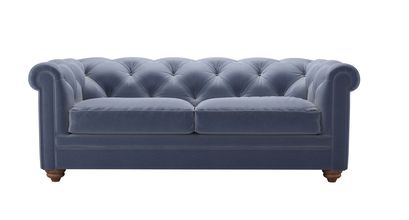 Patrick 2.5 Seat Sofabed in Sapphire Smart Velvet - sofa.com