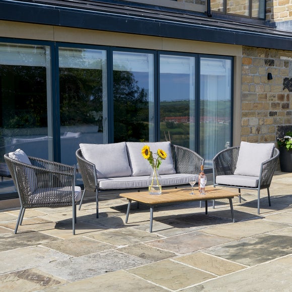 Reims Grey Garden Lounge Set