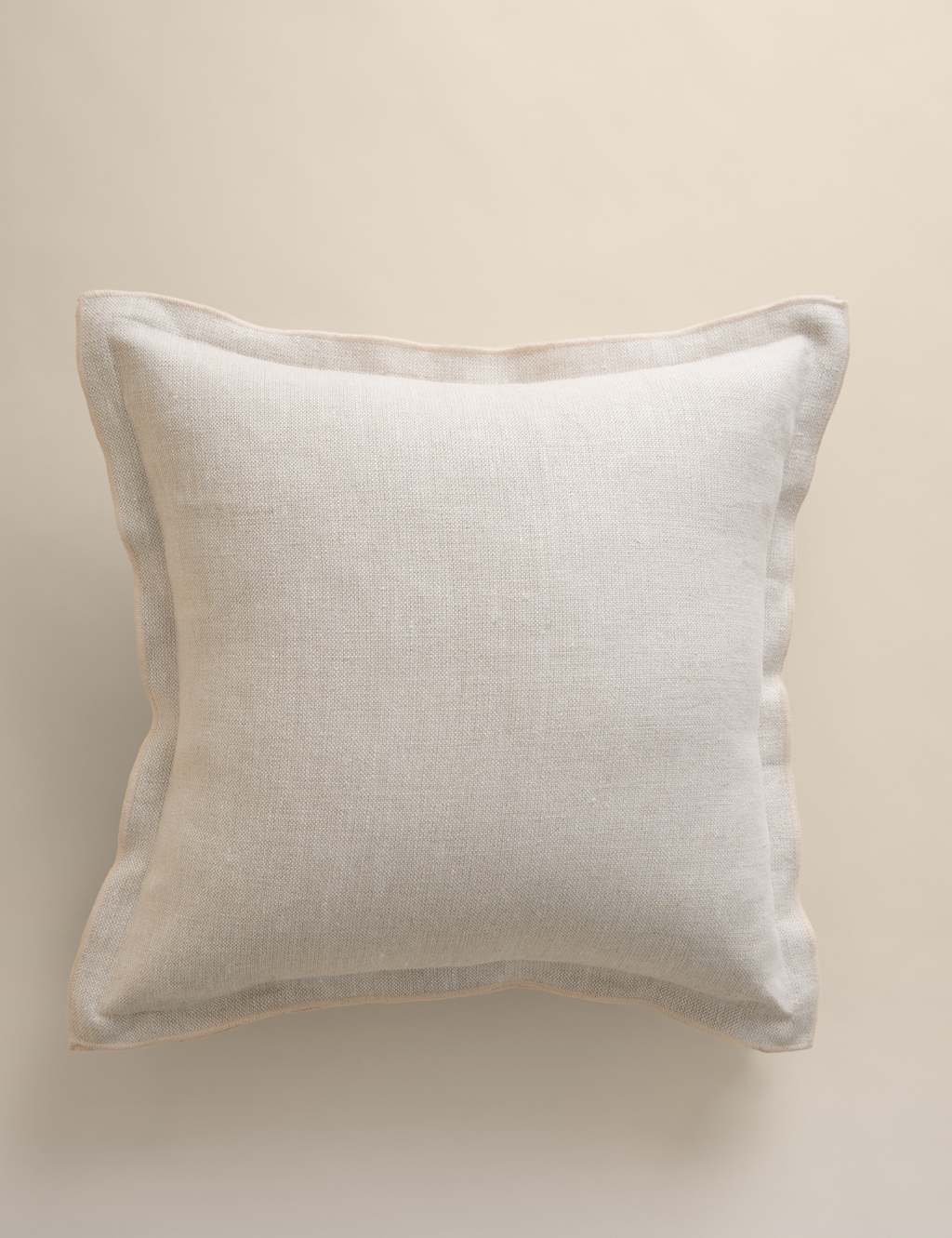 M&S Pure Linen Cushion Ecru
