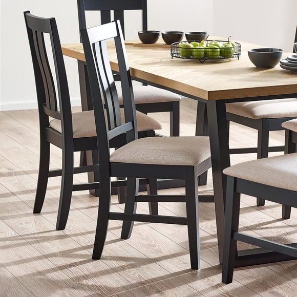 Hilton Set Of 2 Dining Chairs, Rubberwood