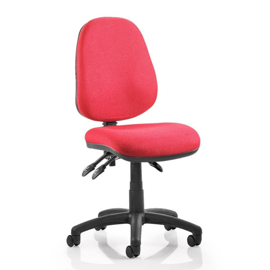 Luna III Office Chair In Wine With No Arms