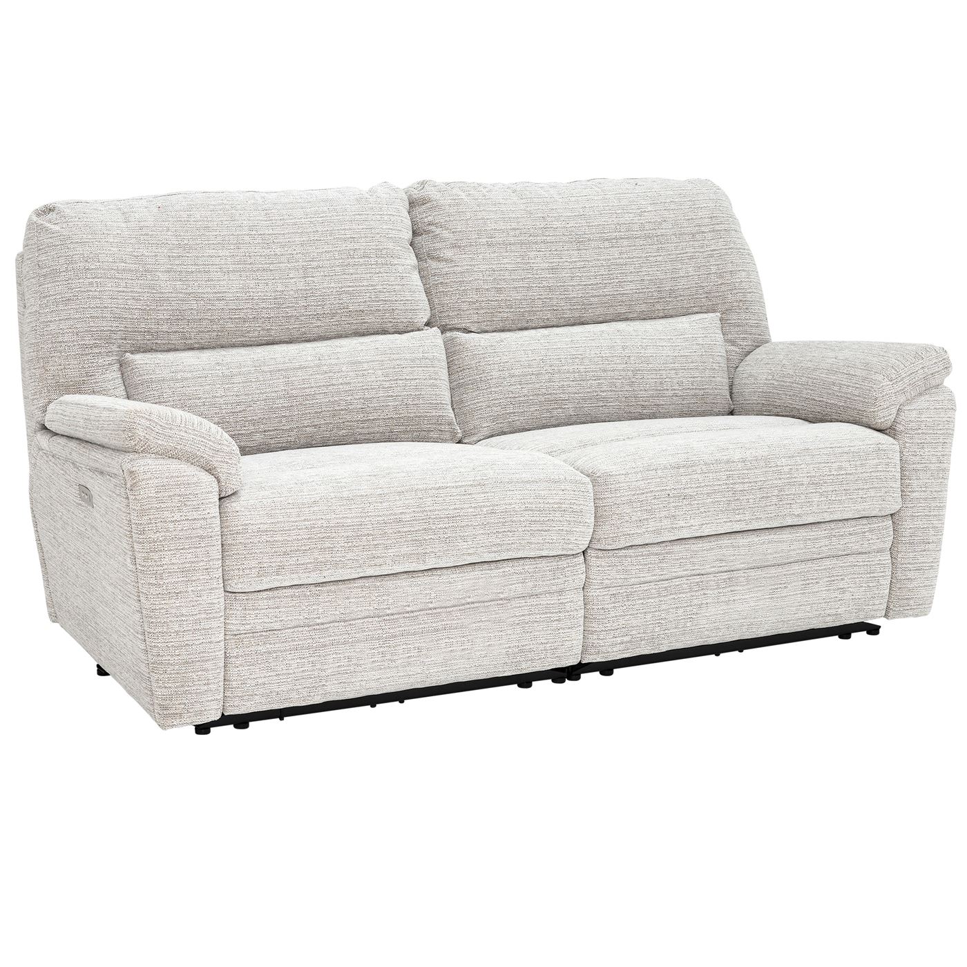 Teifi Large 2 Seater Recliner Sofa, Caledonian Pebble
