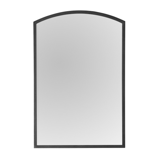 Higgins Wall Arch Bedroom Mirror In Black