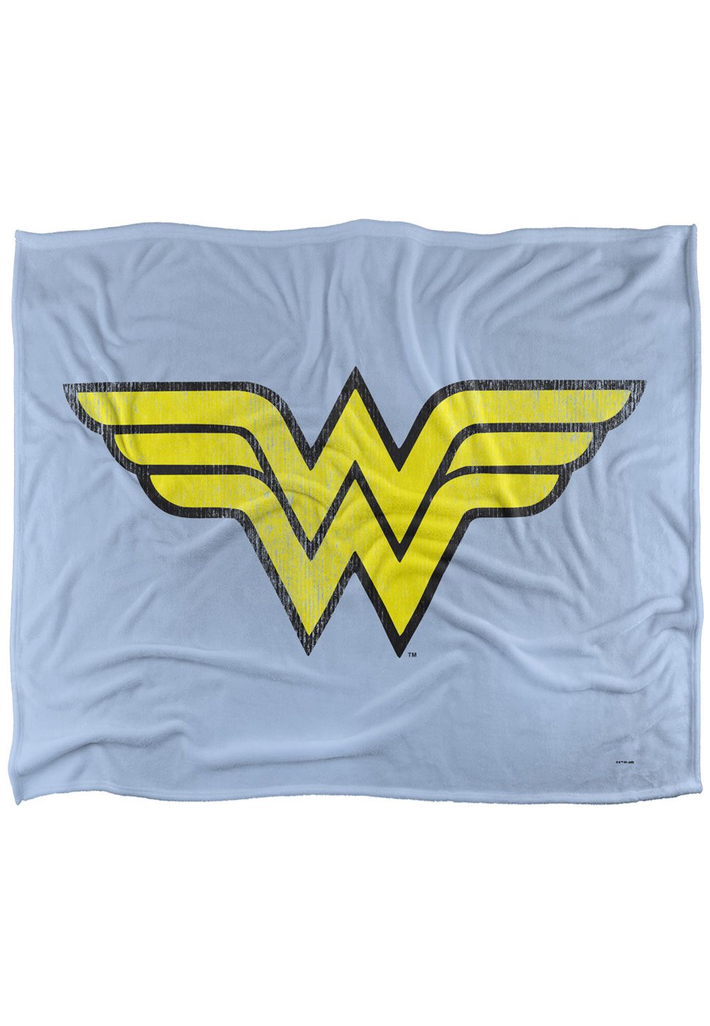 Warner Brothers Dc Wonder Woman Logo Officially Licensed Silky Touch Super Soft Throw Blanket 152 x 127 cm in White