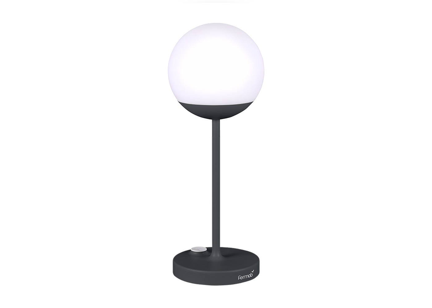 Fermob Mooon LED Outdoor Table Lamp Anthracite Small