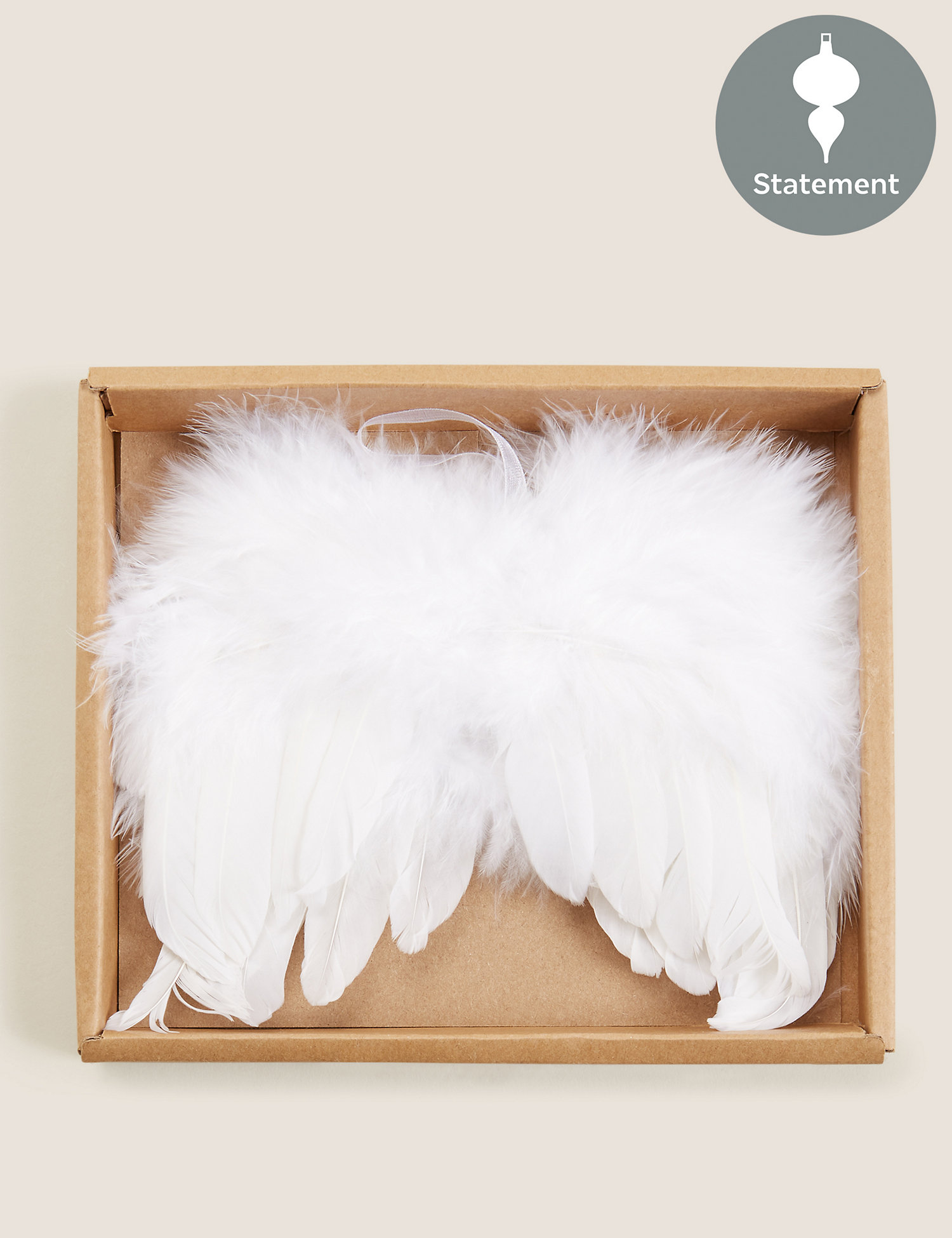M&S 3 Pack Feather Wing Hanging Decorations