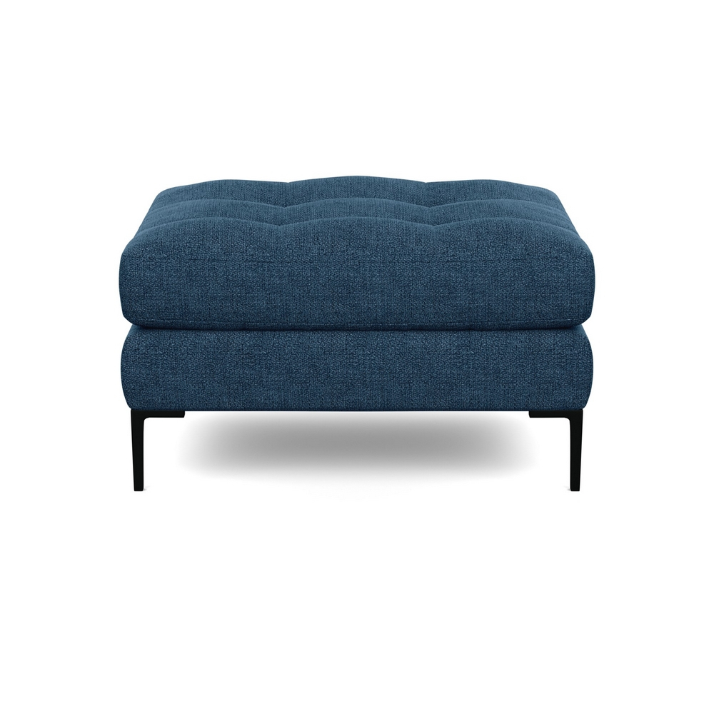 Heal's Eton Footstool Texture Ink Black Feet