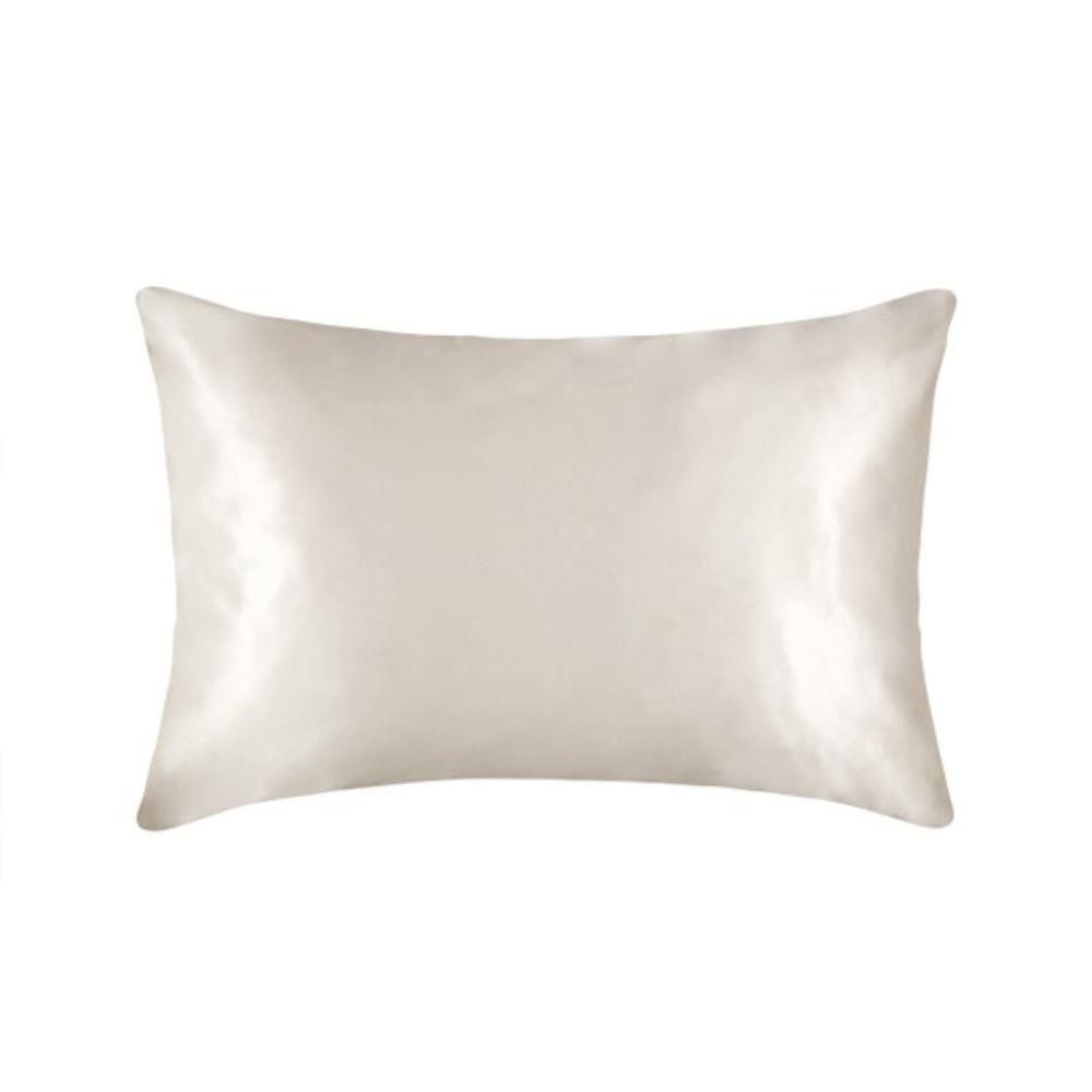 HomeSpace Direct 100% Mulberry Silk Pillowcase in White