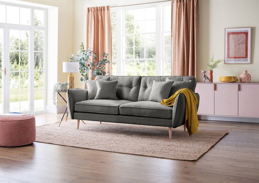 The Great Sofa Company Ailis Large Sofa Faro Slate in Dark Grey