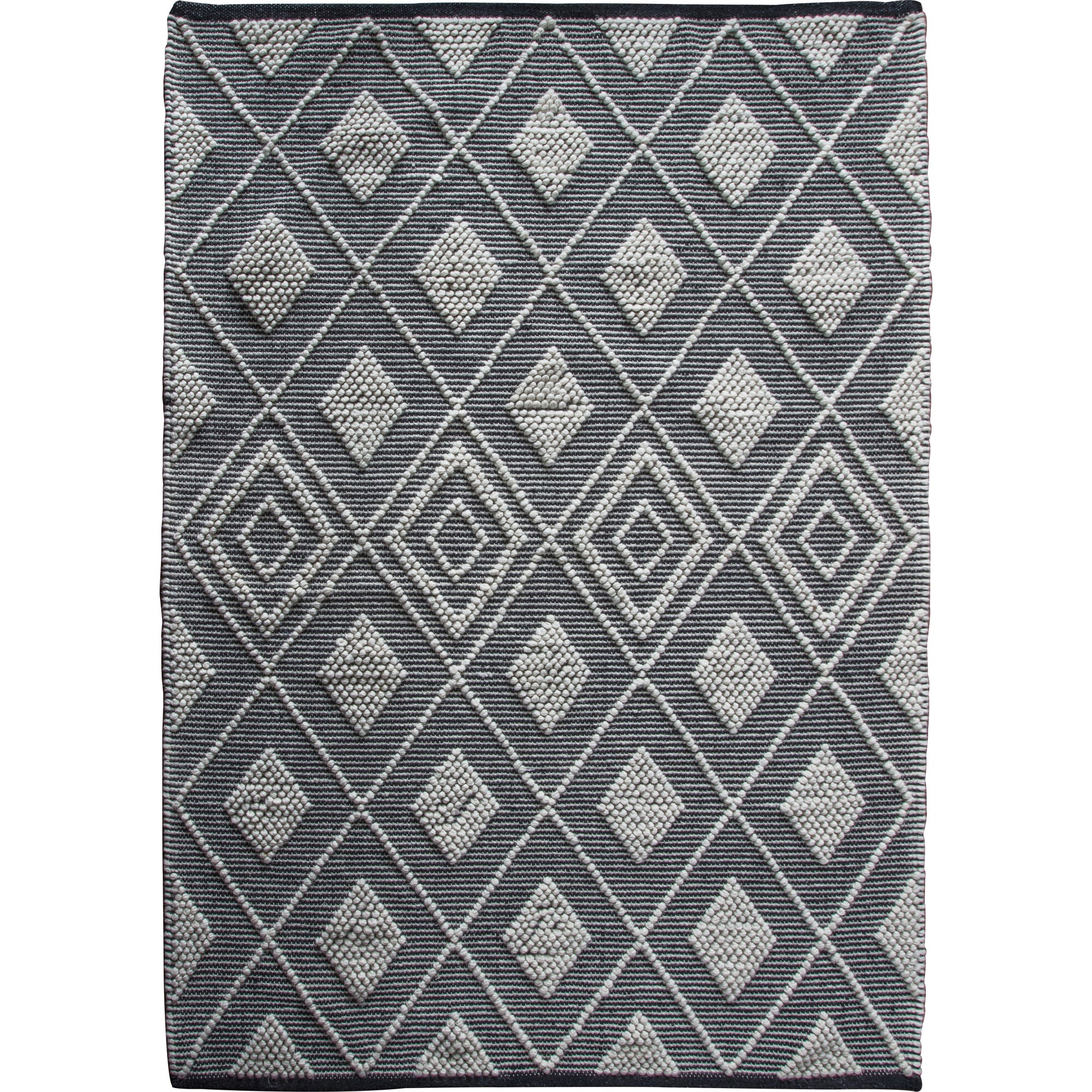 Sheya Black and Natural Rug Black and white
