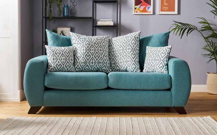 ScS Living Aspen Fabric 3 Seater Scatter Back Sofa