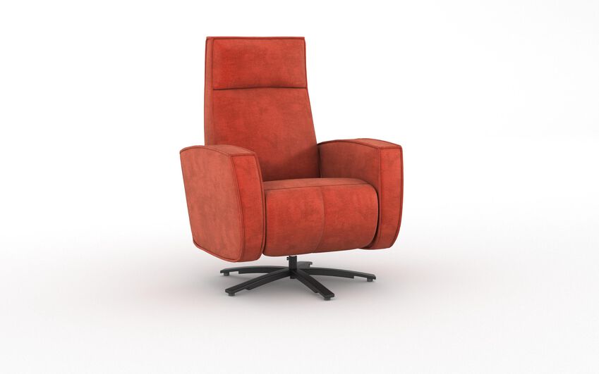Orange Fabric Ardwell Swivel Chair