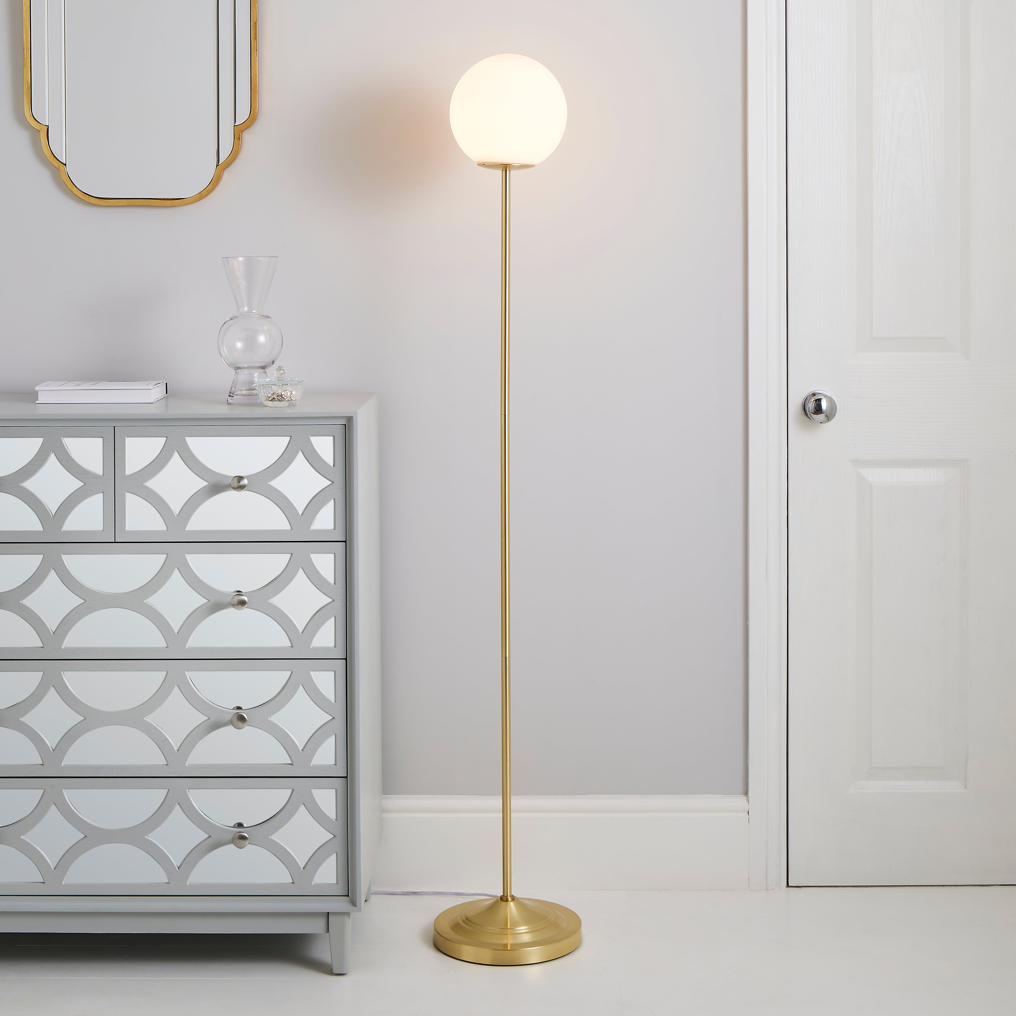 Gigi 1 Light Floor Lamp Gold