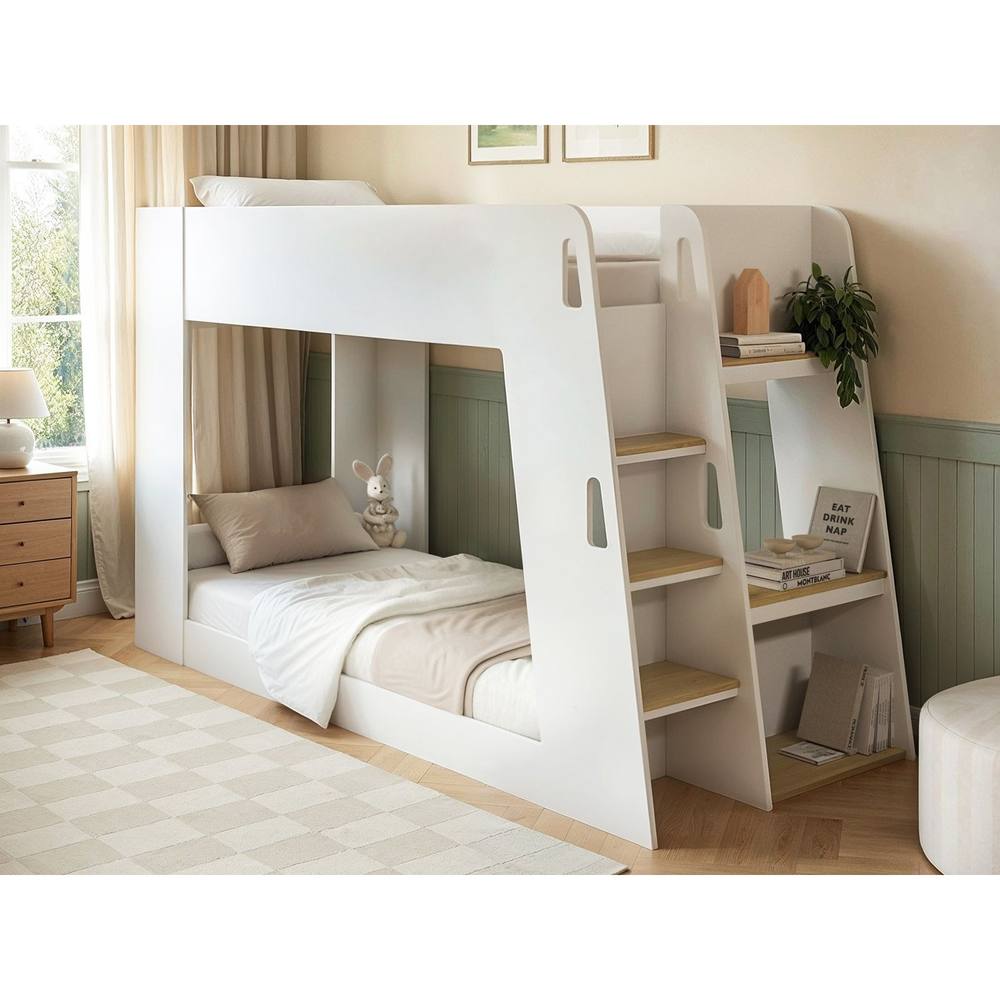 Flair Fern Bunk Bed White & Oak