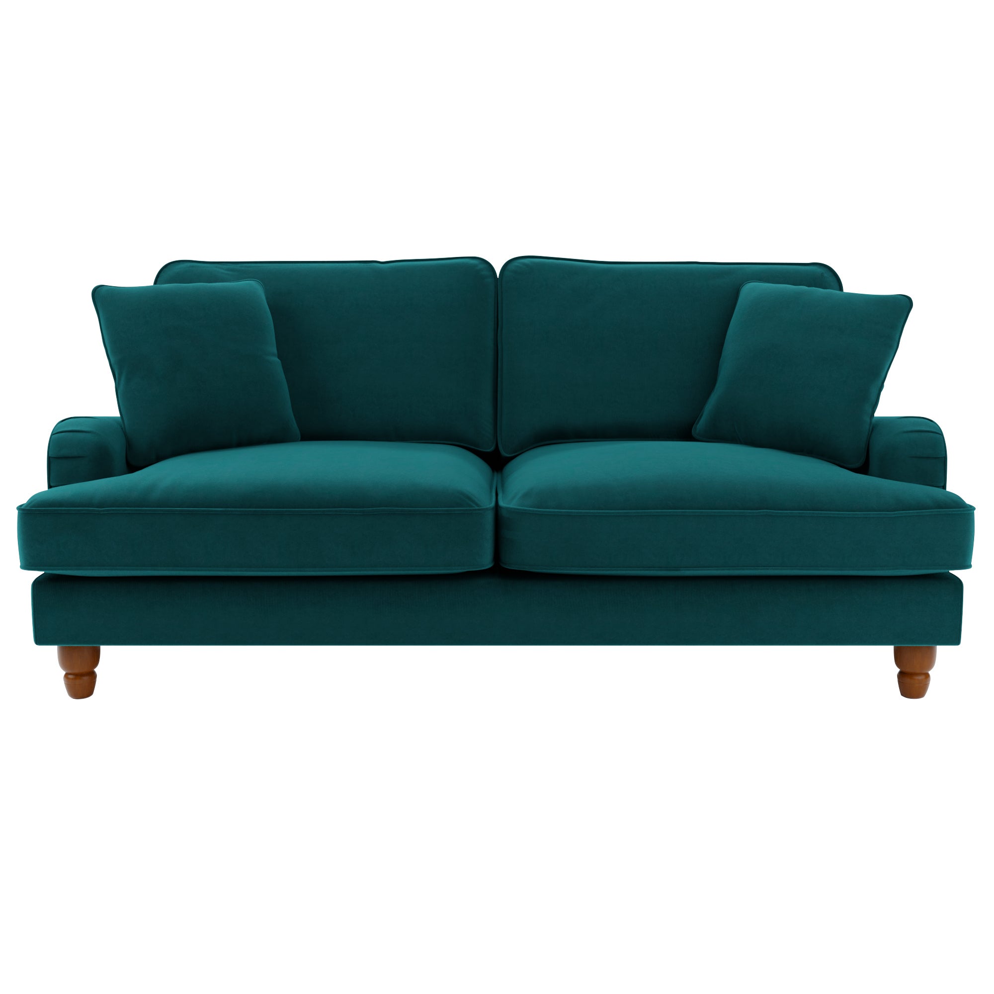 Beatrice Velvet 3 Seater Sofa Green