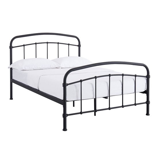 Halston Metal King Size Bed In Black