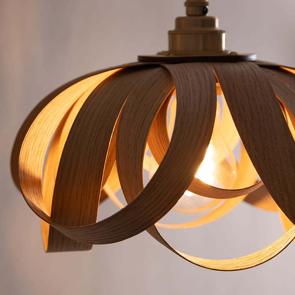 Heal's Skipper X Small/Stem Wall Light Hardwired Oak 4