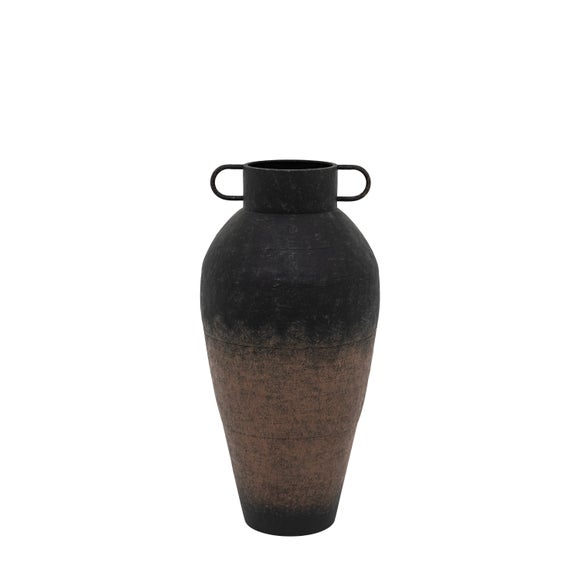 Cedar & Sage Teide Textured Metal Urn Vase 2