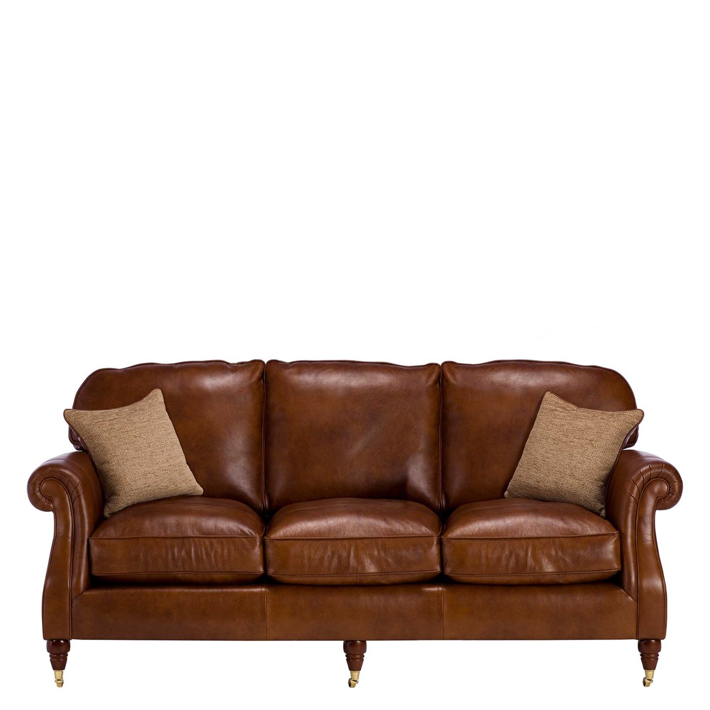 Parker Knoll Meredith Leather Grand Sofa, London Saddle