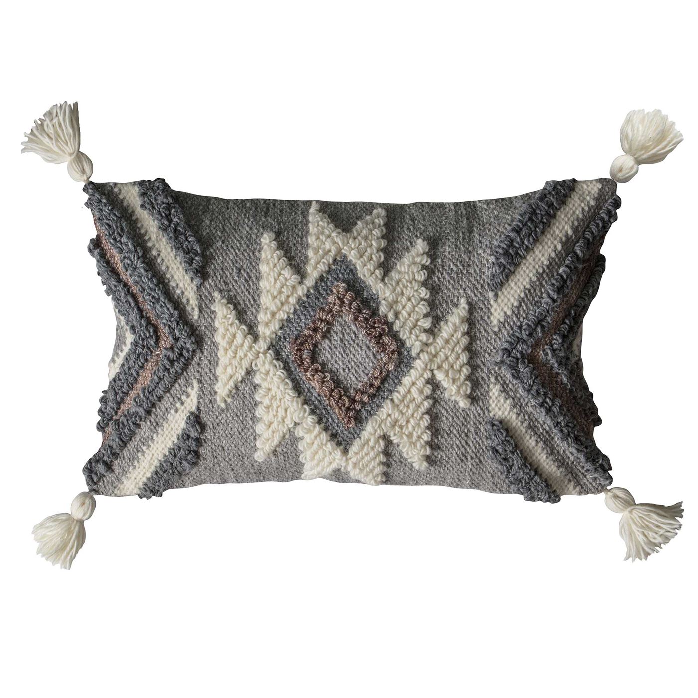 Tufted Grey Cushion