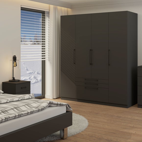 Foster 4 Door 3 Drawer Wardrobe