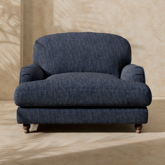 Arthur Linen Chenille Snuggle Chair