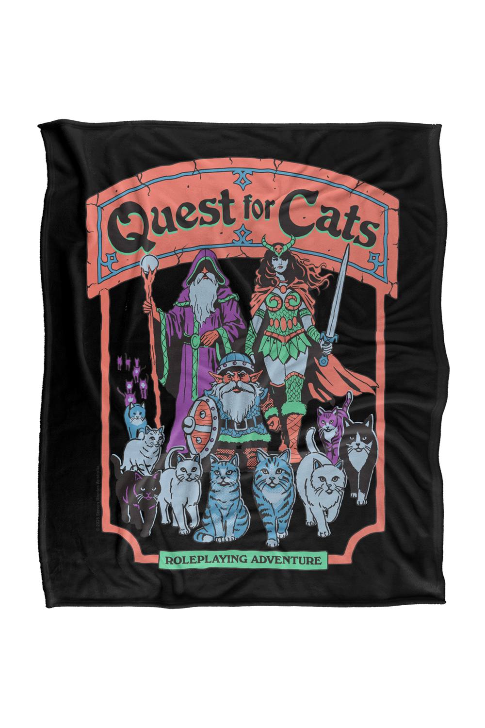 Steven Rhodes Quest For Cats Silky Touch Super Soft Throw Blanket